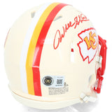 Wil Shields Autographed "HOF '15" Chiefs RETRO Speed Mini Helmet Beckett