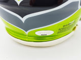 BYRON MURPHY II AUTOGRAPHED SEAHAWKS FLASH GREEN MINI HELMET MCS 235603