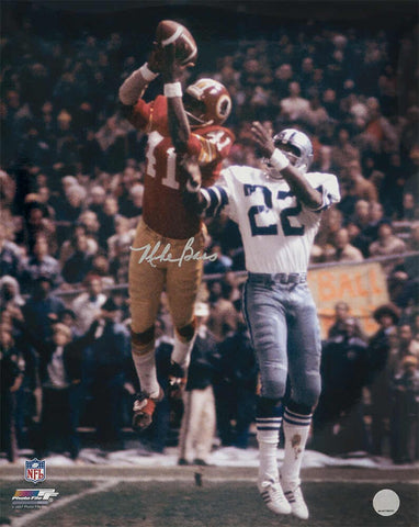 Mike Bass Signed Redskins Interception vs Cowboys Action 16x20 Photo -(SS COA)