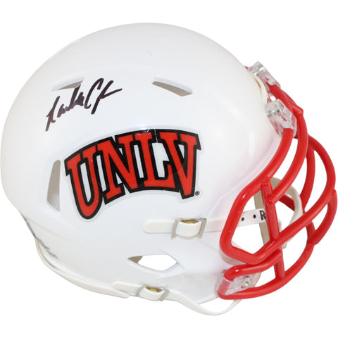Randall Cunningham Autographed UNLV Running Rebels Mini Helmet Beckett W 53208
