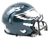 A.J. Brown Signed Philadelphia Eagles Speed Mini Helmet Beckett W Holo *White