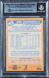 Whalers Joel Quenneville Authentic Signed 1988 Topps #3 Card BAS Slabbed