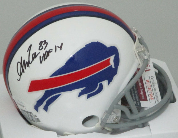 Bills Hall of Famer ANDRE REED Signed Riddell Mini Helmet AUTO w/ HOF 14 - JSA