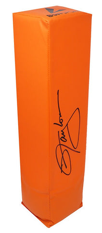 Lawrence Taylor GIANTS Signed Orange Endzone Football Pylon - SCHWARTZ