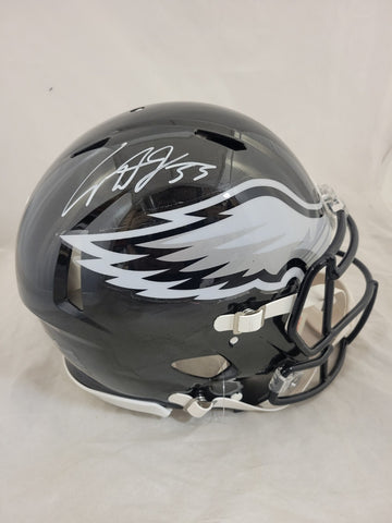 COOPER DEJEAN SIGNED PHILADELPHIA EAGLES BLACK SPEED AUTHENTIC HELMET FANATICS