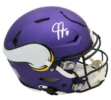 Justin Jefferson Signed Minnesota Vikings Speed Flex Authentic Purple NFL Helmet