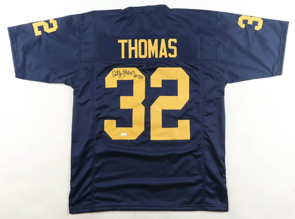 Anthony Thomas Signed Michigan Wolverines Jersey (JSA) Bears Running Back