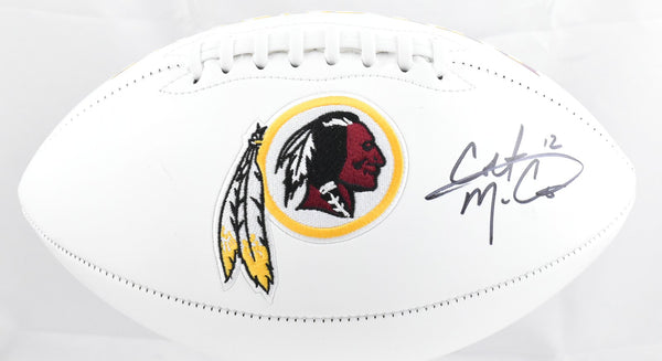 Colt McCoy Autographed Washington Redskins Logo Football - Beckett W Hologram