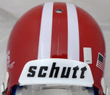 RUSSELL WILSON AUTOGRAPHED RED WISCONSIN FULL SIZE AUTHENTIC HELMET RW 178964