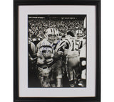 Joe Namath Signed New York Jets Framed 16x20 Black and White NFL Photo w/ Insc.