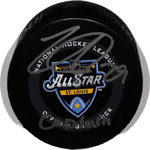 Nate MacKinnon Signed Colorado Avalanche '20 ASG Insc. Hockey Puck JSA 43458
