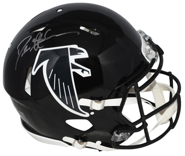 DEION SANDERS SIGNED ATLANTA FALCONS THROWBACK AUTHENTIC SPEED HELMET BECKETT