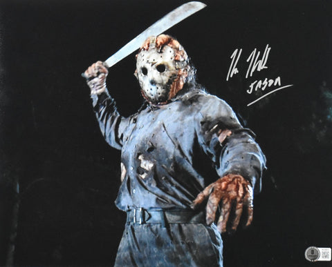 Kane Hodder Autographed Friday the 13th 11x14 Close Up Photo - Beckett Hologram