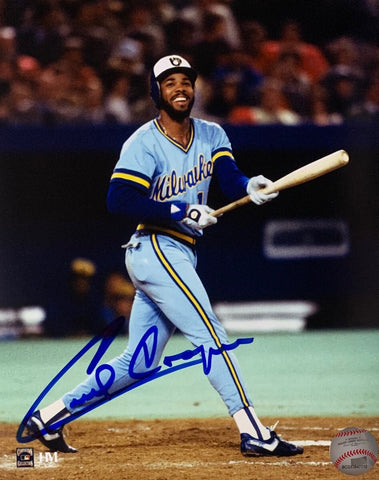 Milw Brewers 1982 AL Champion CECIL COOPER Signed 8x10 Color Photo #3 AUTO