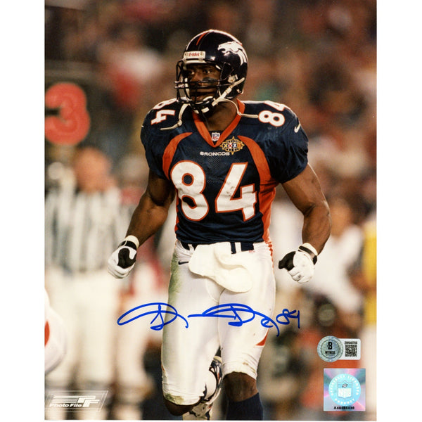 Shannon Sharpe Autographed/Signed Denver Broncos 8x10 Photo Beckett 51046