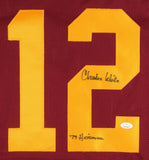 Charles White Signed USC Trojans Maroon Jersey Inscribed "'79 Heisman" (JSA COA)