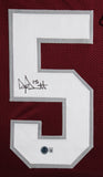 Mississippi State Dak Prescott Signed Maroon Pro Style Framed Jersey BAS Witness