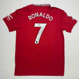 Autographed/Signed Cristiano Ronaldo Manchester United Red 22-23 Jersey BAS COA