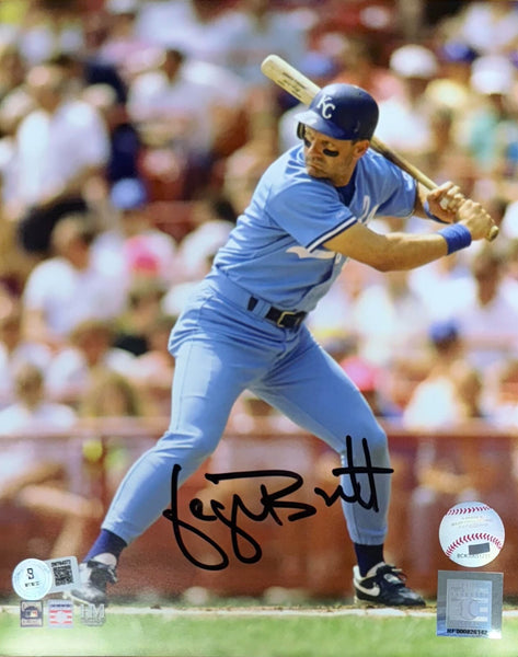 GEORGE BRETT - Kansas City Royals MLB - Signed 8x10 Photo #1 AUTO - BAS