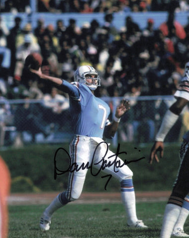 Dan Pastorini Autographed Signed 8x10 Photo Houston Oilers SKU #245831