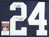 Larry Brown Signed Dallas Cowboys Throwback Jersey Inscribed "S.B. XXX (JSA COA)