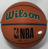 Bucks BROOK LOPEZ Signed Full Size Wilson Replica BUCKS LOGO Basketball AUTO JSA