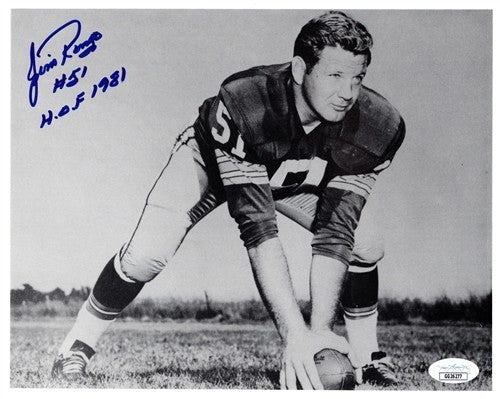 Packers JIM RINGO (d) Signed 8X10 Photo #1 AUTO w/ "HOF 1981" - 1962 Champ - JSA