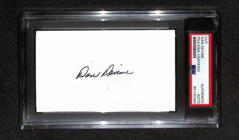 Dan Devine Autographed 3x5 Index Cut PSA/DNA 186523