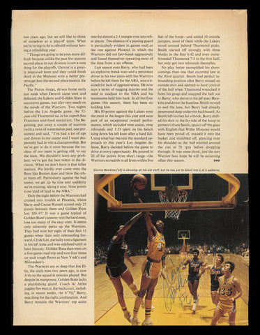 Connie Hawkins Autographed 8x11 Magazine Photo Los Angeles Lakers SKU #237774