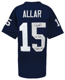 Drew Allar Signed Navy Custom College Football Jersey w/We Are... (SCHWARTZ COA)