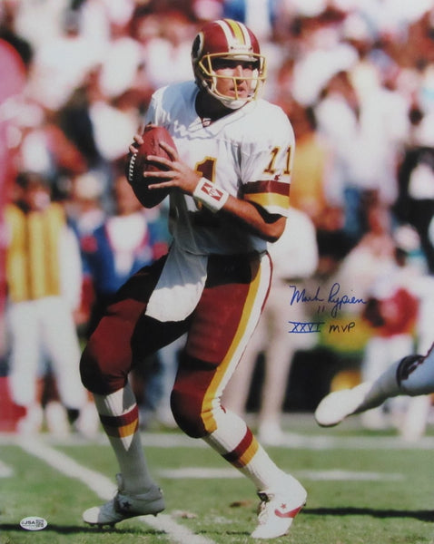 Mark Rypien Signed & Insc "XXVI MVP" 16x20 Photo Redskins JSA 213437