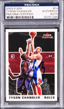 Bulls Tyson Chandler Authentic Signed 2003 Fleer #14 Card PSA/DNA Slabbed