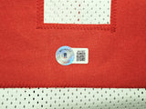 SAN FRANCISCO 49ERS RONNIE LOTT AUTOGRAPHED WHITE JERSEY BECKETT WITNESS 214998