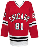 Marian Hossa Signed Red Custom Hockey Jersey w/HOF 2020 - (SCHWARTZ COA)