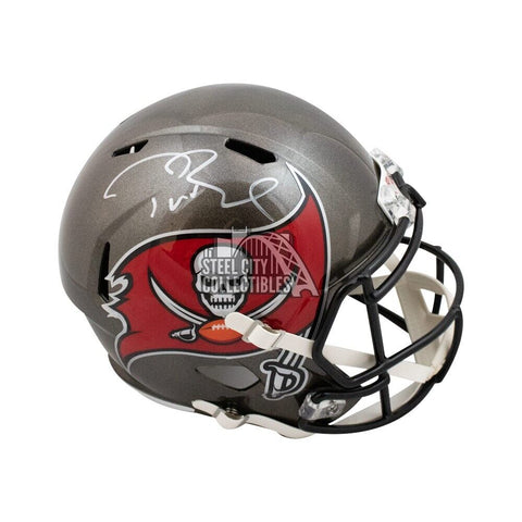 Tom Brady Autograph Buccaneers Speed Replica Full-Size Football Helmet Fanatics