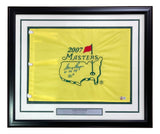 Gary Player Signed Framed 2007 Masters Golf Flag 61 74 78 50th BAS BF33982