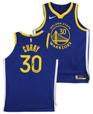 Stephen Curry "Finals MVP" Signed Blue Nike Icon Edition Authentic Jersey BAS W