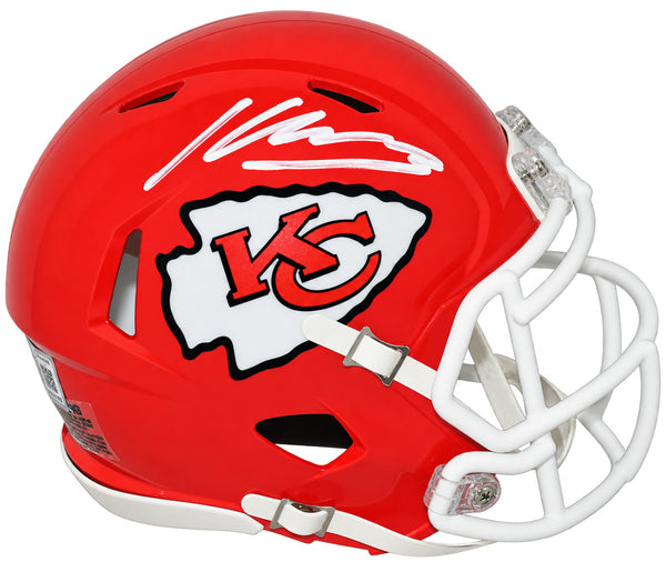 KENNETH WALKER III SIGNED KANSAS CITY CHIEFS SPEED MINI HELMET BECKETT
