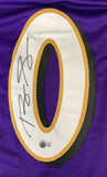Roquan Smith Baltimore Signed Purple Football Jersey BAS ITP