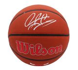 Dennis Rodman Signed Chicago Bulls Wilson Indoor/Outdoor Logo NBA Basketball