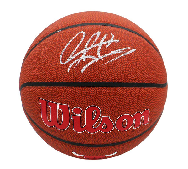 Dennis Rodman Signed Chicago Bulls Wilson Indoor/Outdoor Logo NBA Basketball