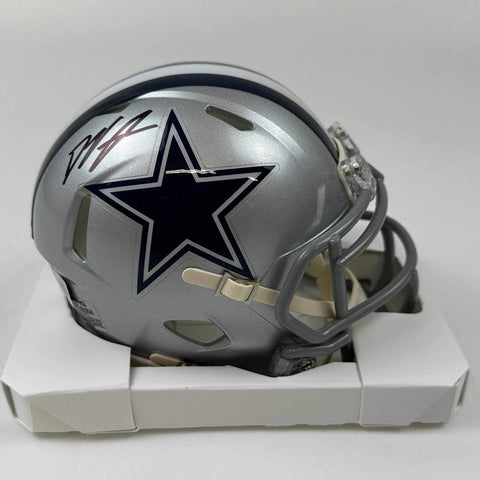 Autographed/Signed Deuce Vaughn Dallas Cowboys Mini Helmet Beckett BAS COA