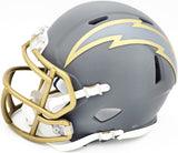 Derwin James Jr. Signed Chargers Slate Gray Speed Mini Helmet Beckett Wit