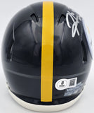 Hines Ward Autographed Steelers Black Speed Mini Helmet Beckett Witness 2W638754