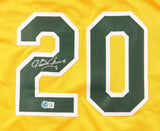Tony Armas Signed Oakland Athletics Jersey (Beckett) A's 2xA.L. Home Run Leader