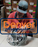 Shane Lechler Signed Las Vegas Raiders F/S Flash Speed Helmet NFL 100 BAS 34368