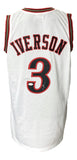 Allen Iverson Signed Custom White Pro-Style Basketball Jersey JSA ITP