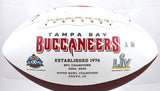 Warren Sapp Autographed Tampa Bay Buccaneers Logo Football HOF - Beckett W Holo