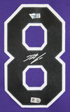 Rockies Nolan Arenado Signed Purple Majestic Cool Base Jersey MLB #VS095919