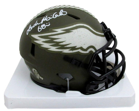 Jordan Mailata Autographed Mini Salute To Service Helmet Eagles JSA 183540